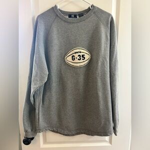 Vintage GAP Athletic Classic Sweatshirt with Football Patch.  Heavyweight - M